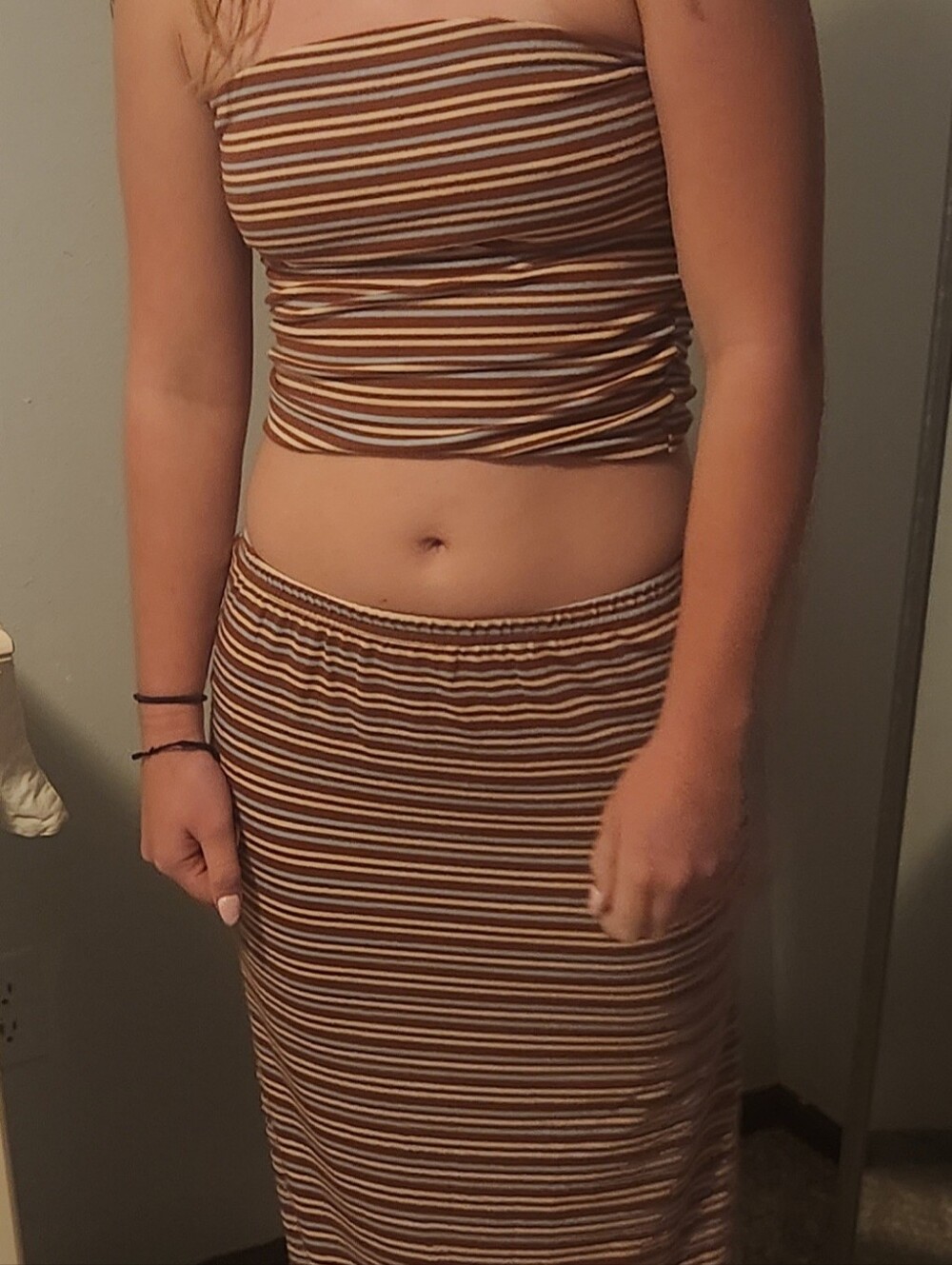 #NWT Deadstock #Freepeople Women's Tan and Brown Skirt